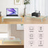 VSAR House 2Pcs, 15L x9.45W x3.75H Inches Tempered Glass Monitor Riser with Height Adjustable, Clear Computer Monitor
