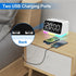 8 JALL Digital Alarm Clock with FM Radio for Bedroom, Colors Night Light with Charging Port, Sleep Sound Machines