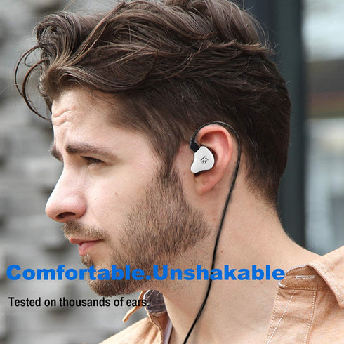 YINYOO KBEAR KS1 In Ear Monitor Bass Earbuds Wired, Clear Sound Stereo Headphones, High Resolution Noise Canceling