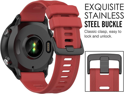 Band for Garmin Forerunner 955, Soft Silicone Replacement Band for Forerunner 955 / 955 Solar