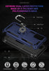 Samsung Galaxy A03S Case (Blue) - Military Grade 16ft Drop Tested with Screen Protector & Magnetic Kickstand