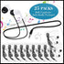 25 Pack 3.5MM Kanayu Wired Earbuds Bulk for Classroom Ear Headphones Wired Basic Student Earbuds No Microphone