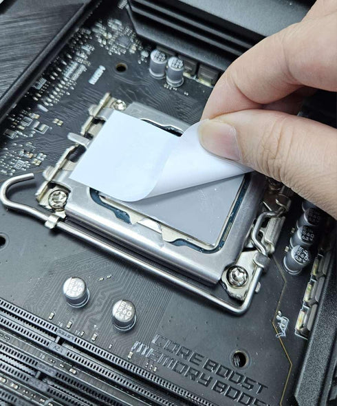 Gelid Solutions HeatPhase Ultra Compatible with Intel, 40x30x0.2mm, 8.5W/mk Thermal Pad for CPU, Easy Application, Non-Electrical Conductive, Color Gray