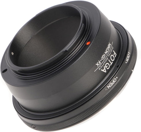 FocusFoto X-H2,X-H2S,X-T5,X-T4,X-E4,X-T200,X-A20,X-T30 II,X-Pro3,X-S10,X-S20,X-E2S FOTGA AI(G)-FX Adapter for Nikon