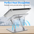 Gogoonike 10-15.6 Laptop Stand for Desk, Adjustable Laptop Riser, Metal Foldable Computer Stand Holder Portable