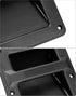 QWORK Plastic Speaker Cabinet Handles, 4 Pack Heavy Duty Recessed Holder, 6.38" x 8.5" x 2", Black