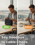 Backpack Digital Accessory Pouch Portable Travel Organizer Bag for Cables Chargers Earbuds Power Banks SD Cards USB