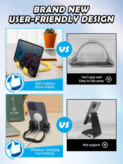 Stocking Stuffers for Teens, Lazy Phone Stand Cell Phone Holder for Desk, Funny Gifts for Men, Women, Christmas Gadget