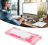 Keyboard and Mouse Combo for Windows, Bluetooth 2.4 GHz Receiver, 84 Keys QWERTY Layout, Adjustable DPI Mouse
