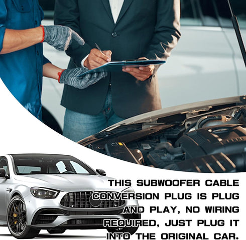 HHZL Car Door Speaker Harness Adapter Audio Bass Speaker Wiring Harness Stereo Plug Adapter Subwoofer Wire Modification