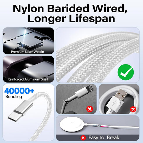 toaksi Charger,3 1 20W 11-2,iPhone 17-11,Galaxy S25,Home-4FT Travel Essentials for Apple Watch Charger,iPhone in Type