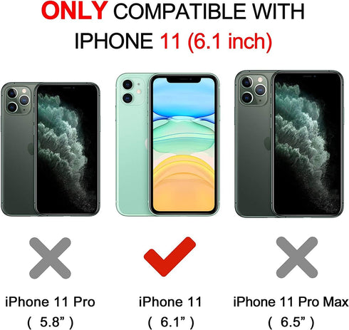 OTOFLY for iPhone 11 Case, Slim Shockproof Protective Cover, Anti-Fingerprint, Anti-Scratch, Pine Green