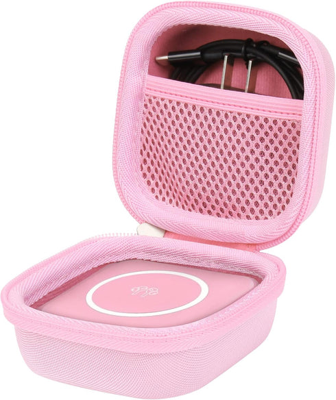 Khanka Hard Travel Case for Iseyyox/RTOPS/Hicober/UCOMX Nano 3 in 1 Wireless Charger (Pink)