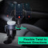 Car Cup Holder Expander with Phone Mount, 360° Rotation Cell Phone Holder for Car, Compatible with iPhone All