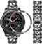 Bands Compatible with Samsung Galaxy Watch 46mm/Gear S3 Frontier/Classic, 22mm Bling Rhinestone Metal Strap
