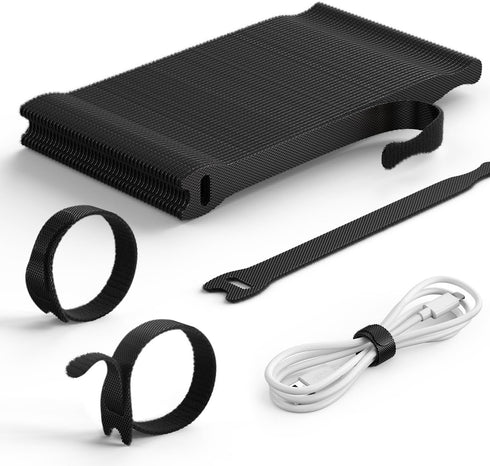 Lamicall 60PCS Reusable Cable Ties, Upgraded Tapered Tail for Effortless Threading, 6-Inch