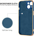 BENTOBEN Slim Fit 360° Ring Holder Case for iPhone 15, Shockproof Kickstand Magnetic Car Mount Supported, Navy Blue