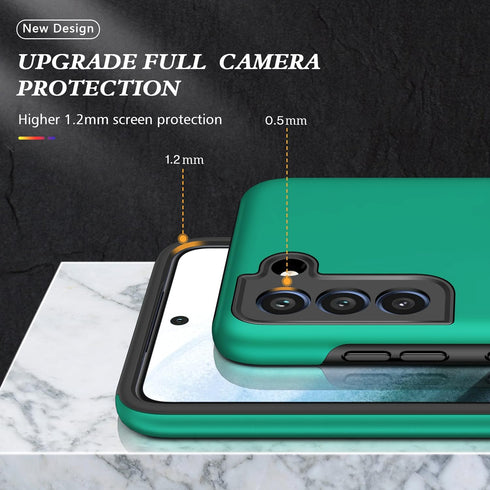 Galaxy S21 FE Case, Military Grade Shockproof with Built-in Ring Holder Kickstand Car Mount Armor for Galaxy S21 FE