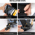 NEEWER Motorcycle Helmet Chin Strap Mount Kit - Compatible with GoPro Hero 13-7, Magnetic Quick Release Adapter