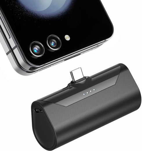 TCNOLL Small Portable USB C Power Bank for iPhone 15/16/17 series, 4800mah Little