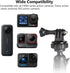 HSU 360/DJI 1/4-20 Car Suction Cup Mount for GoPro/Insta Osmo Action Camera, Car Window Holder with Ball Joint Thread