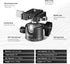 NEEWER Low Profile Camera Tripod Ball Head, 36mm Metal Panorama Head Compatible with Arca 1/4” Quick Release Plate