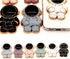 White Phone Grip Handle, Cute 3D Plating Astronaut Hidden Phone Stand, Foldable Retro Tablet Ring Stand for All Phones