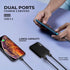 Mini Power Bank 5000mAh by Vida IT - Small Portable Charger for Heated Vest, iPhone, Samsung, Dual USB Output
