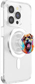 Border Terrier Portrait Colour Artwork PopSockets MagSafe PopGrip for iPhone