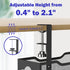 Under Desk Cable Management Tray 25.12", Extra Large No Drill Cord Organizer with Adjustable Clamps for Home Office