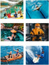 Sea, Sand & Sun Wide Strap Large Waterproof Phone Case, Deluxe Waterproof Pouch, Universal Phone Bag for