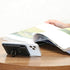 Black Cell Phone Card Holder - RFID Ring Stand Stick on Wallet for All Smartphones, Adhesive Credit Card Holder