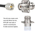 XRDS-RF SO239 to SO239 Chassis Mount Connector 2-Pack, UHF Female to Female 4 Hole Flange Panel Mount Adapter