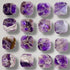 CRYSTALFY Grips by Chevron Amethyst Natural Edge Crystal Phone Grip Holder & Expanding Kickstand - Natural Gemstone