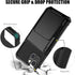 Nvollnoe iPhone 14 Case - Heavy Duty Shockproof Wallet with Card Holder, Stores 5 Cards, Large Storage (Black)