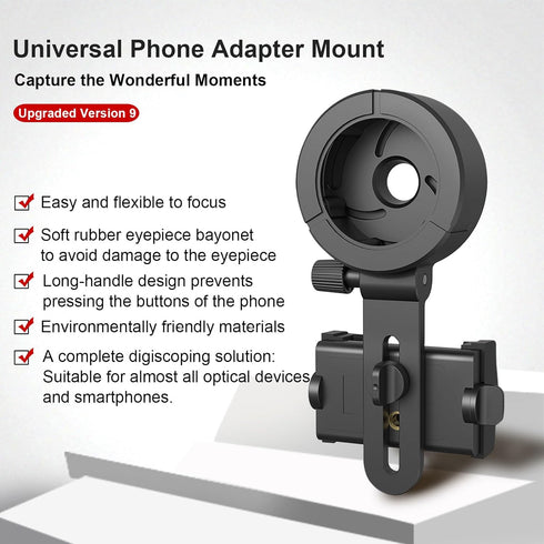 Eyeskey Universal Phone Adapter, Capture Moments with Smartphone through Binoculars, Monoculars, Scopes, Telescopes