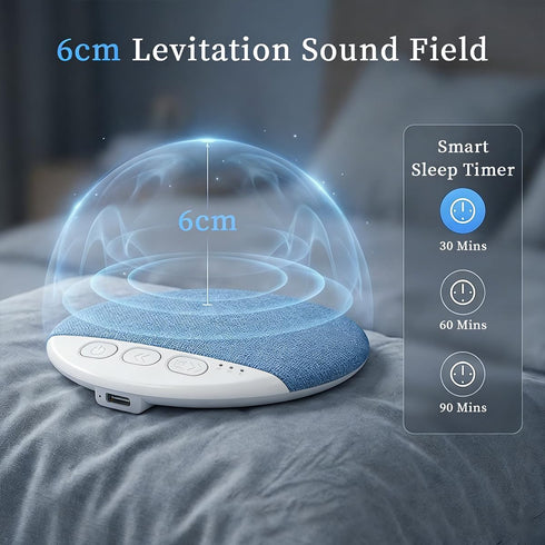 Generic Bluetooth Pillow Speaker for Sleeping, Under Pillow Speaker with White Noise & Timer, Private Sleep Aid