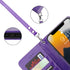 Bocasal Detachable Wallet Case for iPhone 13 Pro Max, RFID Blocking Card Slots, Premium PU Leather, Purple