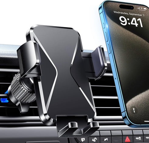 Qifutan Cell Phone Holder for Car Mount Car Vent Phone Mount, 360 Rotatable,