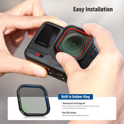 NEEWER ND & CPL Filter Set for Insta360 Ace Pro, ND16 ND32 ND64 CPL 4 Pack, Action Camera Accessories with Multi Coated