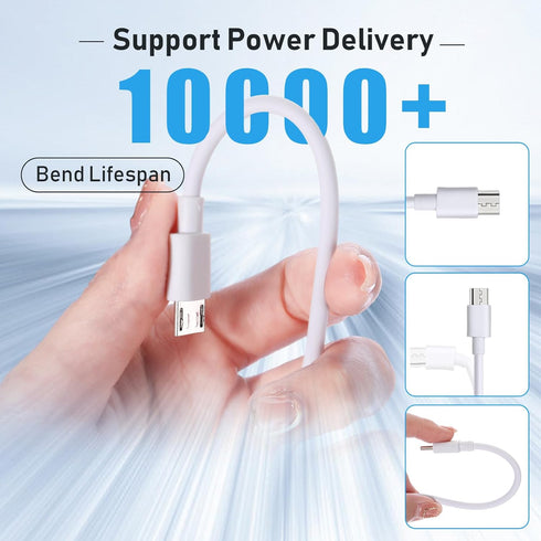 Kanayu 50 Pcs Micro USB Cable Bulk, 3.3 Ft Fast Charging Cable, Compatible with Samsung Galaxy S7, S6 Edge, Kindle, PS4