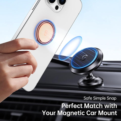 Syncwire Cell Phone Ring Holder Stand with Polished Metal Phone Grip, 360 Degree Rotation for iPhone, Samsung, LG,