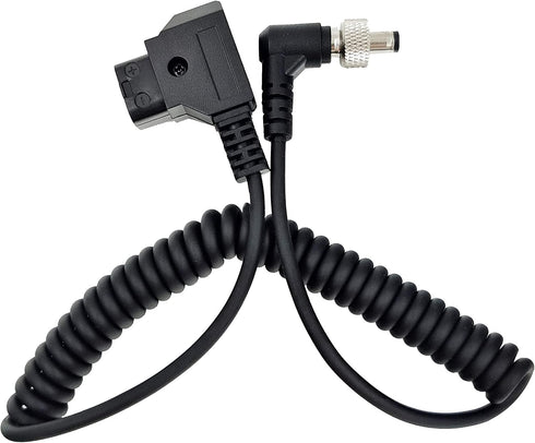 LSYRIA 5.5 2.1mm PIX-E7 PIX-E5 7 400s, 40inch D-Tap to Locking DC Monitor Power Cable, Right Angle Cable Suitable