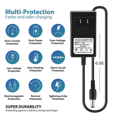 16V 2A AC DC Power Supply Adapter for Altec Lansing IMW888 IMW888s IMW645 IMW778 IMT804N Wireless Bluetooth Speaker