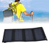 plplaaoo Solar Panel, 20W Portable Battery Charger, High Conversion Rate Solar Maintainer with USB Output for Cellphone