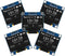 AITRIP 5PCS 0.96 Inch OLED I2C IIC Display Module 12864 128x64 Pixel SSD1306