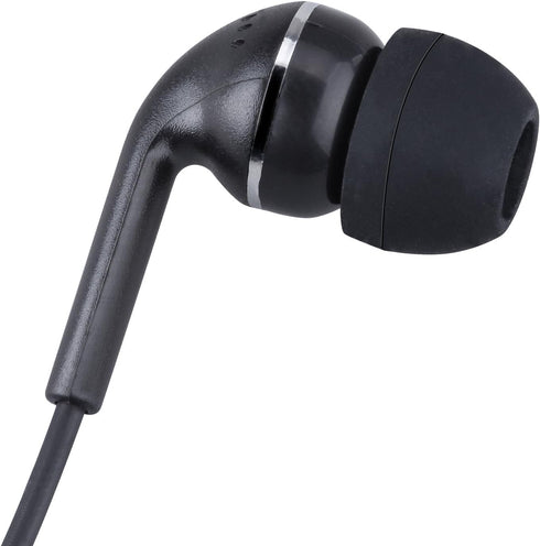 2-Pack Walkie Talkie Earpiece with PTT Mic, 2.5mm/3.5mm 2-Pin Headset for Motorola Two-Way Radios.