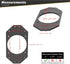 Scosche 1984 to 2006 Jeep Wrangler 4” Speaker Adapters (1 Pair) SAJ46