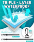 Hiearcool Waterproof Phone Pouch - 4 Pack Black & Clear, Large Dry Bag for iPhone & Travel Essentials.