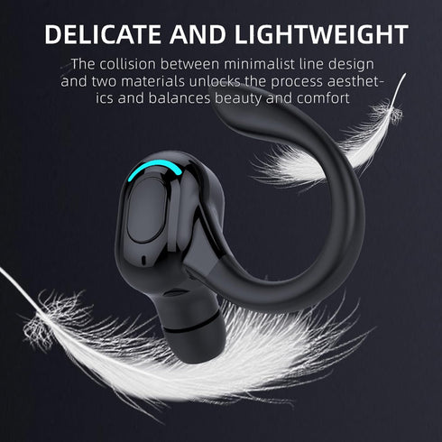 Shop Wireless Earbuds with Earhooks - Bluetooth Sports Headphones, 20H Battery, Waterproof, Noise Cancelling for